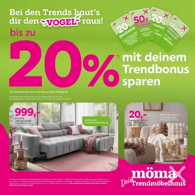 bis zu 20 mit deinem Trendbonus sparen