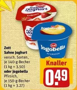 Sahne Joghurt / Jogobella Pfirsich