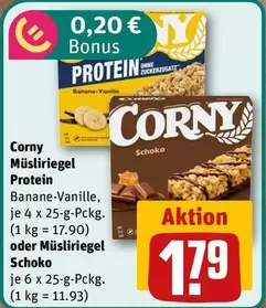 Müsliriegel Protein oder Müsliriegel