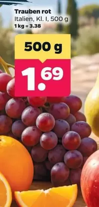 Trauben rot