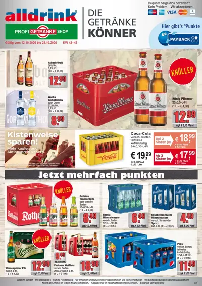 Profi Getränke flugblatt
