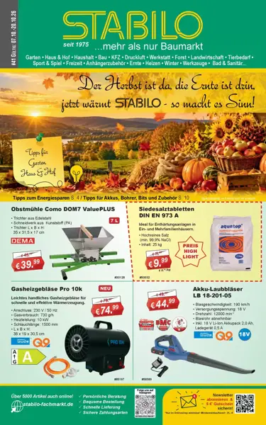 Der Herbst Ist Da, Die Ernte Ist Drin, Jetzt Wärmt Stabilo So Macht Es Sinn